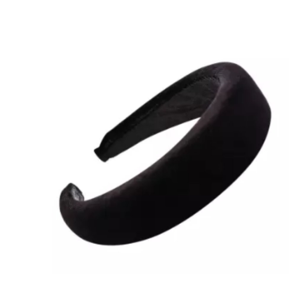 COPY - Velvet thick fashion headband. Black